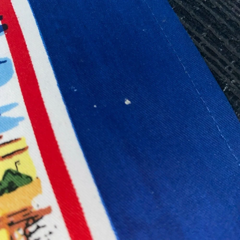 Vintage cricket Tea Towel Souvenir MALTA Landmarks‎